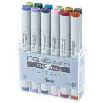 COPIC SKETCH КОМПЛЕКТ - 12 ЦВ SET EX-6