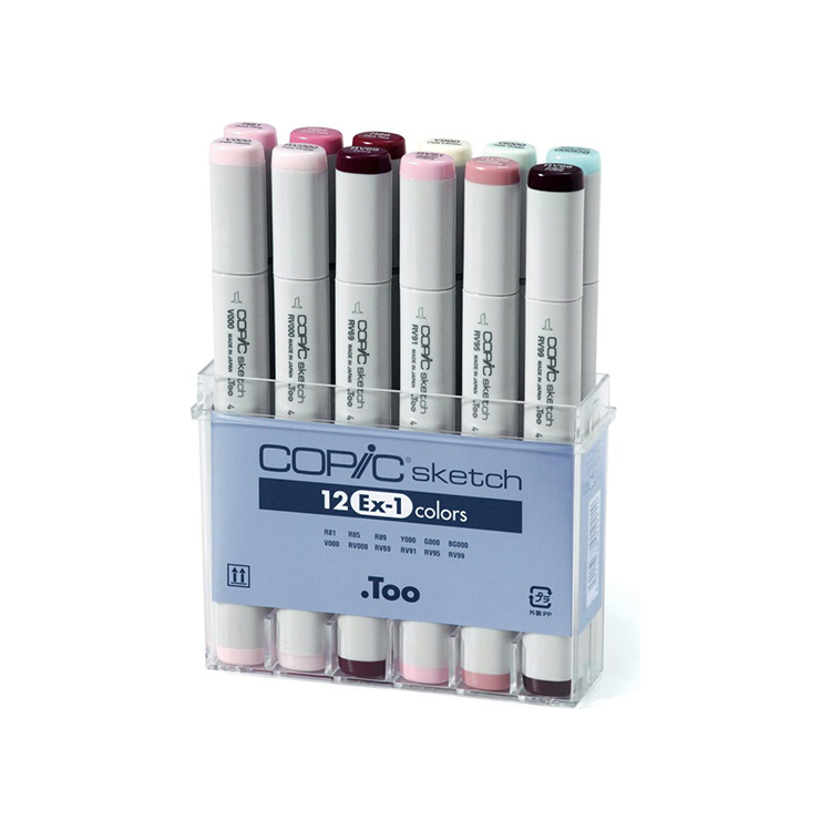 COPIC SKETCH КОМПЛЕКТ - 12 ЦВ SET EX-1 - Изображение 1