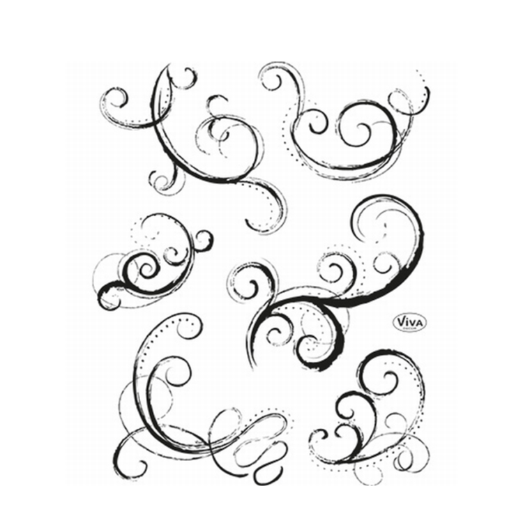 VIVA DECOR СИЛИКОНОВИ ПЕЧАТИ - CURLICUE II - Изображение 1