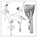 STAMPERIA DANCER ДЕКУПАЖНА ОРИЗОВА ХАРТИЯ 50/50 - DFTM19