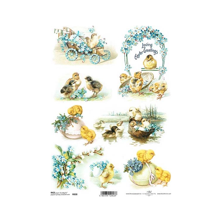 828 ITD COLLECTION ДЕКУПАЖНА ОРИЗОВА ХАРТИЯ А4 - R0828 - Изображение 1