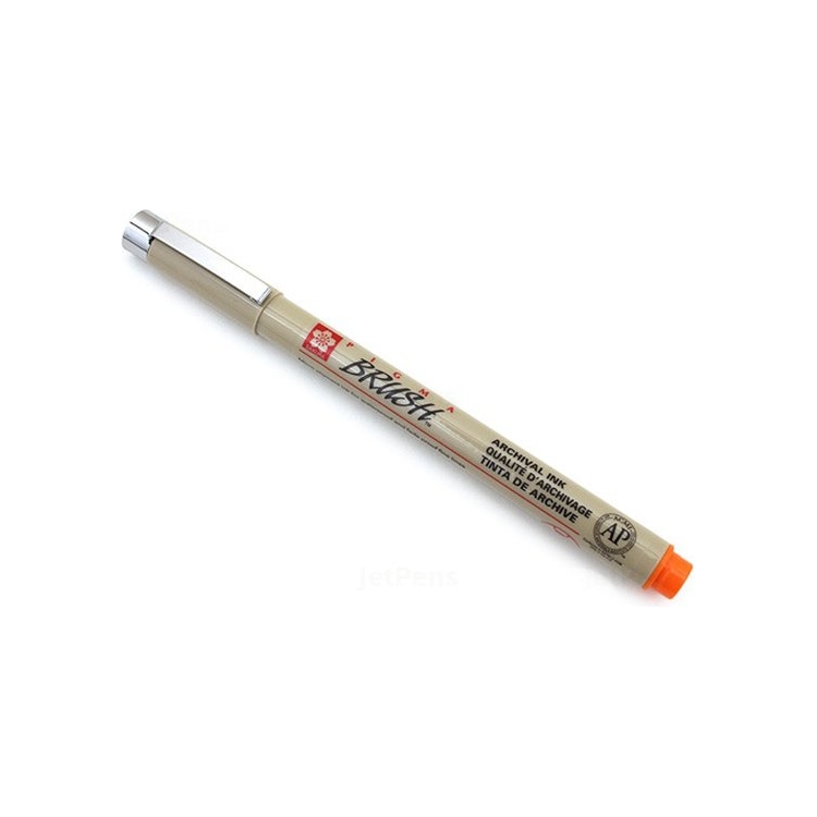 SAKURA PIGMA BRUSH PEN ORANGE XSDK-BR#5 - Изображение 1