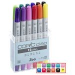 COPIC CIAO КОМПЛЕКТ - 12 ЦВ. ОСНОВНИ ЦВЕТОВЕ