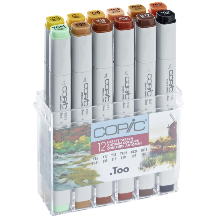 COPIC MARKER КОМПЛЕКТ - AUTUMN COLOURS 12 ЦВ. - Изображение 3