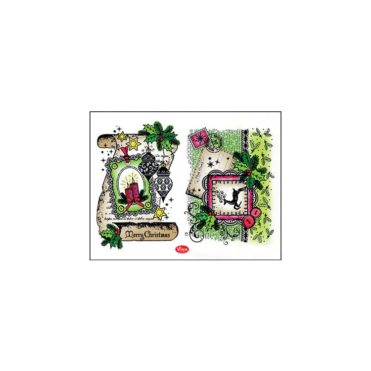 VIVA DECOR СИЛИКОНОВИ ПЕЧАТИ - SCROLL MERRY CHRISTMAS - Изображение 2