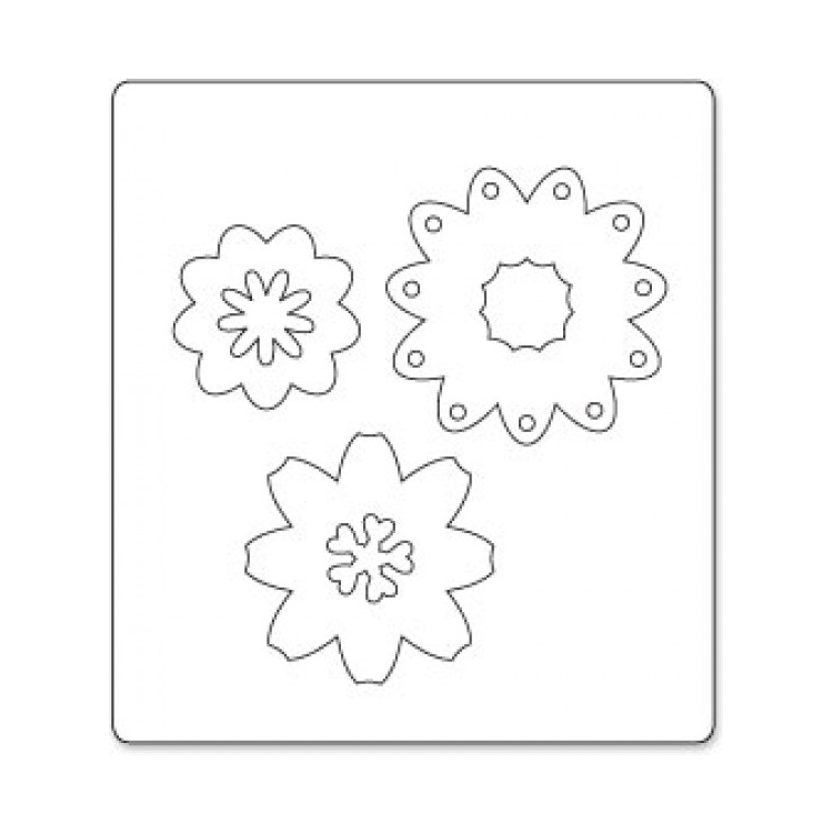 SIZZIX BIGZ ЩАНЦИ ЗА ИЗРЯЗВАНЕ - FLOWERS, COTTAGE TRIO - Изображение 2