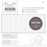 DOCRAFTS КАРТИЧКИ С ПЛИКОВЕ 15/15 25 БР WEDDING-PMA 158102