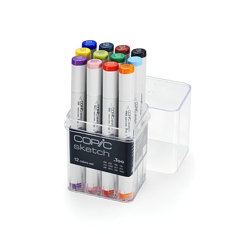 210752 COPIC SKETCH КОМПЛЕКТ 12 ЦВ - Изображение 1