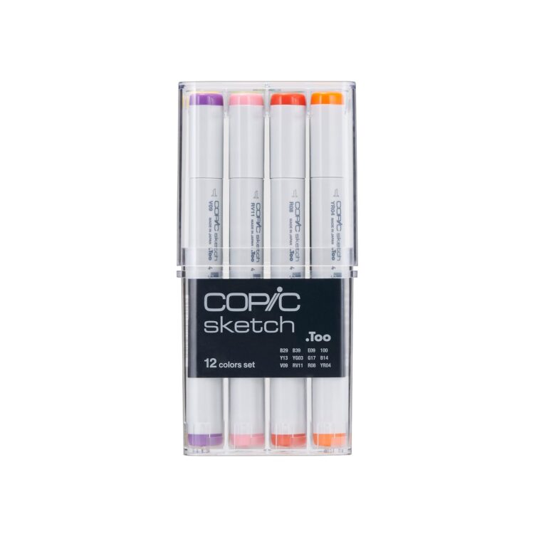 COPIC SKETCH КОМПЛЕКТ 12 ЦВ - Изображение 2