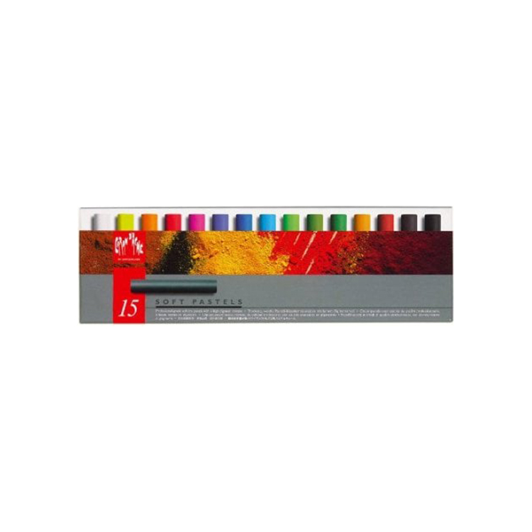 CARAN D'ACHE СУХИ ПАСТЕЛИ SOFT PASTELS КОМПЛЕКТ 15 ЦВ - Изображение 1