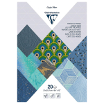 CLAIREFONTAINE БЛОК С РЪЧНА ХАРТИЯ А4, 20 Л., АСОРТИ