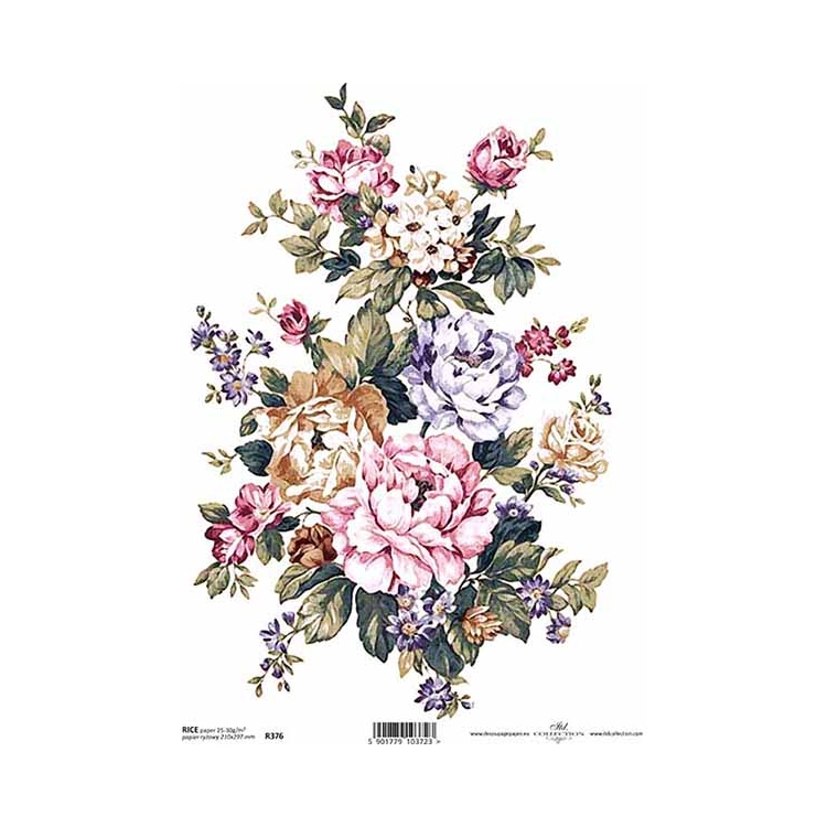 ITD COLLECTION ДЕКУПАЖНА ОРИЗОВА ХАРТИЯ А4 - R0376 - Изображение 1