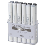 COPIC SKETCH КОМПЛЕКТ - 12 ЦВ. GRAY SET CG