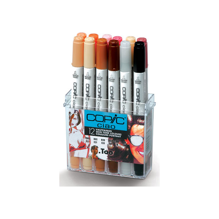 220705 COPIC CIAO КОМПЛЕКТ - 12 ЦВ. ТЕЛЕСНИ ЦВЕТОВЕ - Изображение 1