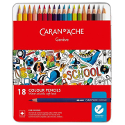 CARAN D'ACHE SCHOOL АКВАРЕЛНИ МОЛИВИ 18 ЦВ.