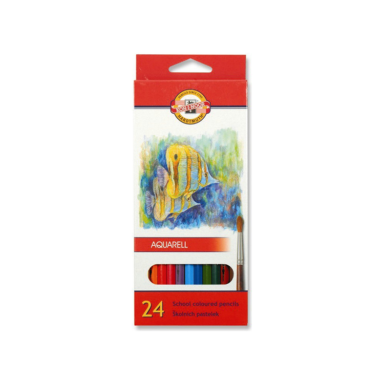 371800 KOH-I-NOOR АКВАРЕЛНИ МОЛИВИ 24 ЦВЯТА - Изображение 1
