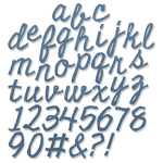 SIZZIX THINLITS ЩАНЦИ ЗА ИЗРЯЗВАНЕ - CUTOUT SCRIPT 3/4"