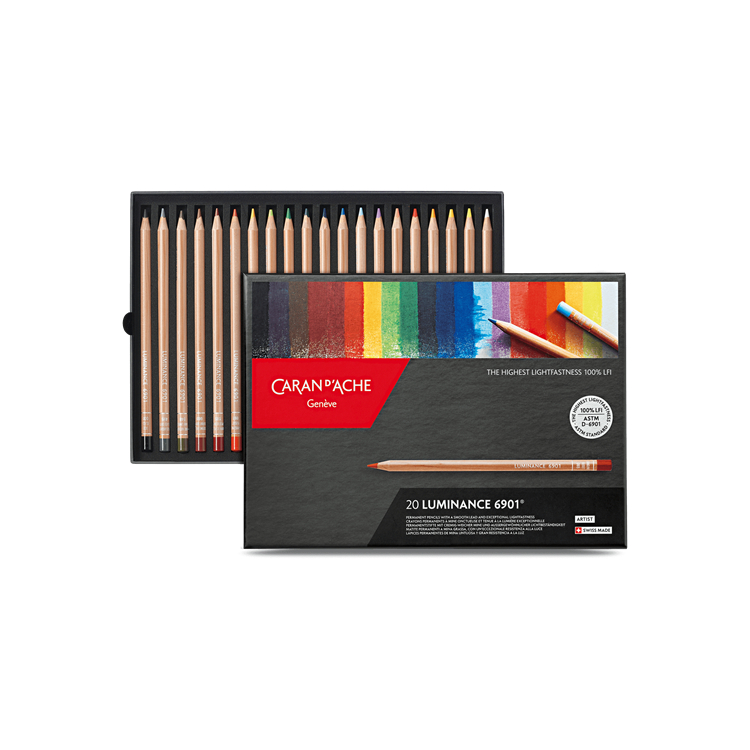 690172-2 CARAN D'ACHE ЦВЕТНИ МОЛИВИ LUMINANCE КОМПЛЕКТ 20 ЦВ - Изображение 1