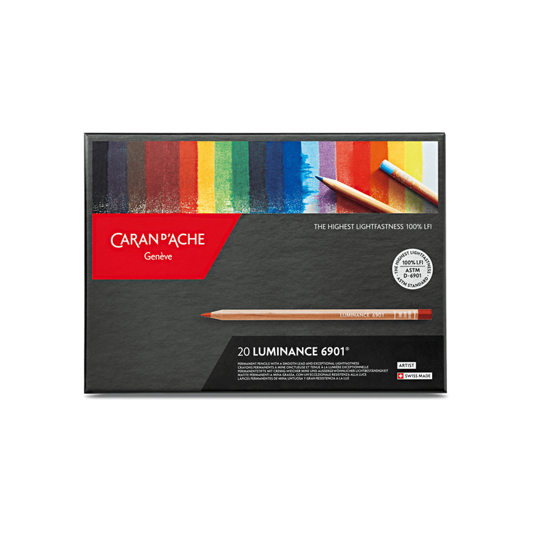 CARAN D'ACHE ЦВЕТНИ МОЛИВИ LUMINANCE КОМПЛЕКТ 20 ЦВ - Изображение 2