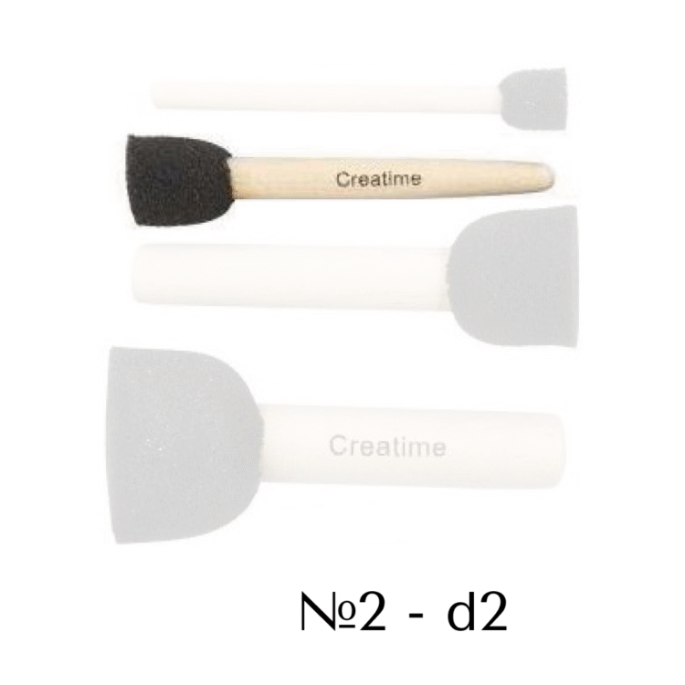 710702 CREATIV КРЪГЛА ЧЕТКА ТАМПОН # 2 - D: 2 CM - Изображение 1