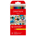 CARAN D'ACHE SCHOOL ЦВЕТНИ МОЛИВИ 12 ЦВ.