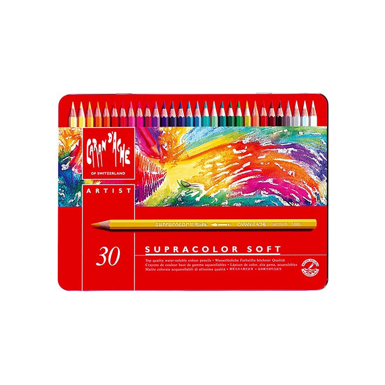 388330 CARAN D'ACHE АКВАРЕЛНИ МОЛИВИ SUPRACOLOR КОМПЛЕКТ 30 ЦВ - Изображение 1