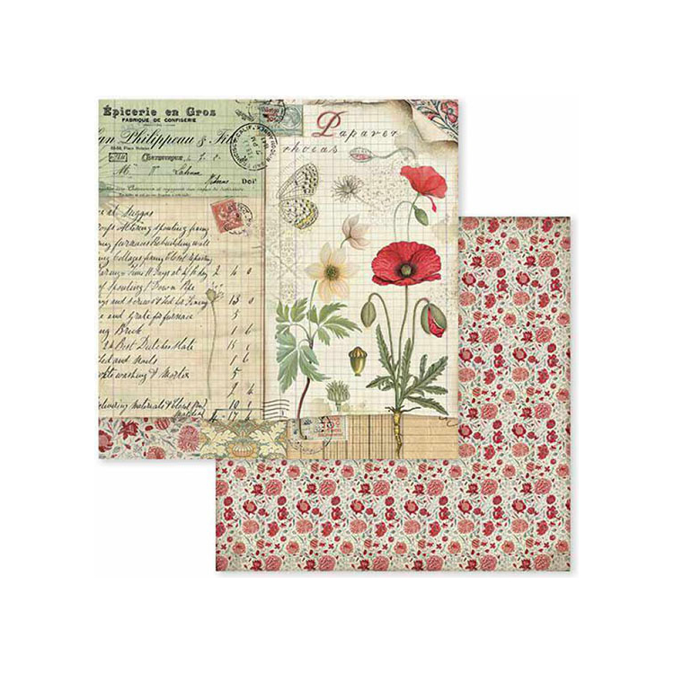 586001 STAMPERIA SPRING BOTANIC КАРТОН 30,5/30,5 СМ - SBB586 - Изображение 1