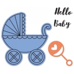 SIZZIX FRAMELITS ЩАНЦИ ЗА ИЗРЯЗВАНЕ - BABY CARRIAGE