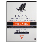 CLAIREFONTAINE СКИЦНИК LAVIS DESSIN 21/29.7, 200 ГР. 10 Л.