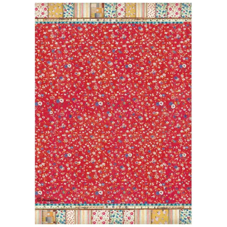 DFSA4348 STAMPERIA PATCHWORK ДЕКУПАЖНА ОРИЗОВА ХАРТИЯ А4 - DFSA4348 - Изображение 1