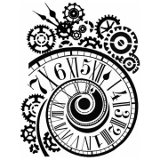 STAMPERIA CLOCK AND MECHANISM STENCIL-ШАБЛОН 20Х25СМ-KSTD033
