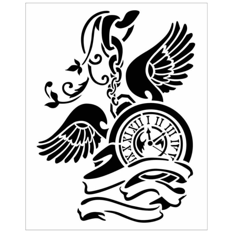 KSTD034 STAMPERIA PENDULUM CLOCK STENCIL - ШАБЛОН 20Х25СМ - KSTD034 - Изображение 1