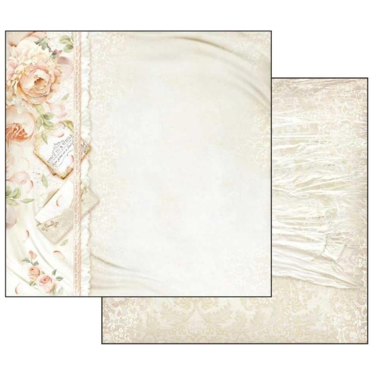 STAMPERIA LETTERS & FLOWERS КАРТОН 30,5/30,5 СМ - SBB553 - Изображение 1