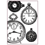 STAMPERIA BLACK & WHITE CLOCKS ДЕКУПАЖНА ХАРТИЯ А4- DFSA4127