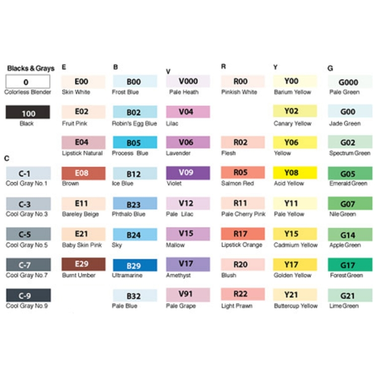 COPIC CIAO MARKER - E-02 - Изображение 4