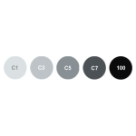 COPIC CIAO КОМПЛЕКТ - 5+1 СИВИ ТОНОВЕ COOL GREY - Изображение 2
