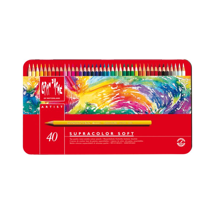 CARAN D'ACHE АКВАРЕЛНИ МОЛИВИ SUPRACOLOR КОМПЛЕКТ 40 ЦВ - Изображение 2