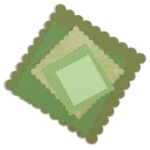 SIZZIX FRAMELITS ЩАНЦИ ЗА ИЗРЯЗВАНЕ - SQUARES, SCALLOP - Изображение 2