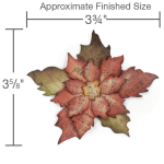 SIZZIX BIGZ ЩАНЦИ ЗА ИЗРЯЗВАНЕ - TATTERED POINSETTIA - Изображение 3