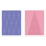 SIZZIX ПАПКИ ЗА РЕЛЕФ - WINTER LEAVES SET - Изображение 2