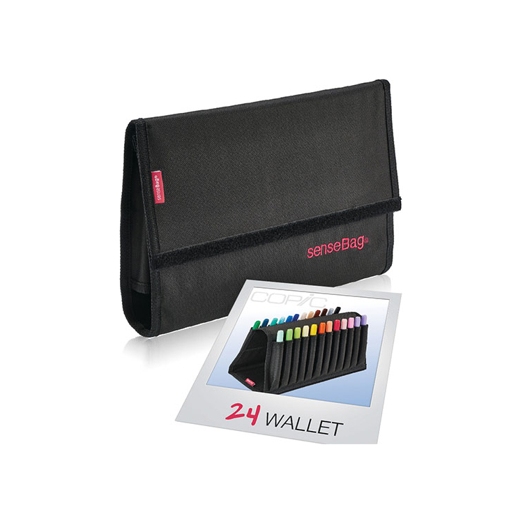 761224 HOLTZ SENSEBAG НЕСЕСЕР ЗА МАРКЕРИ 24 ЦВЯТА - ЧЕРЕН - Изображение 1