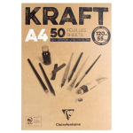 CLAIREFONTAINE БЛОК С КРАФТ ХАРТИЯ 21/29,7, 50 Л.120 ГР.