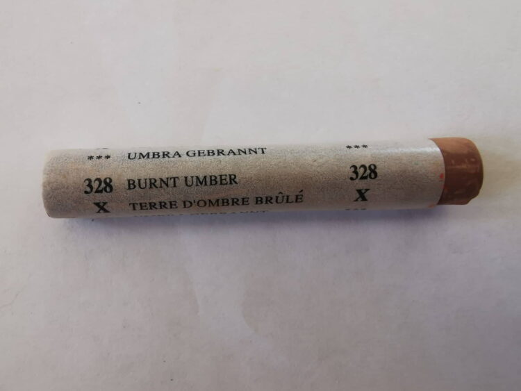 burnt umber MUNGYO СУХ ПАСТЕЛ УМБРА ПЕЧЕНА MPA 328 - Изображение 1