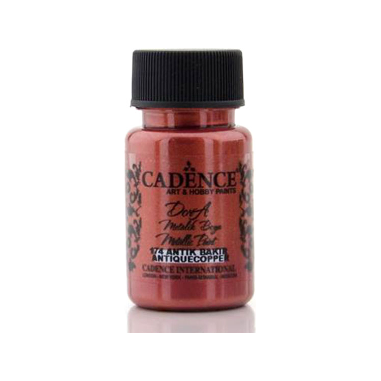 058174 CADENCE АКРИЛНА БОЯ МЕТАЛИК DORA 50 МЛ. - ANTIQUE COPPER 174 - Изображение 1