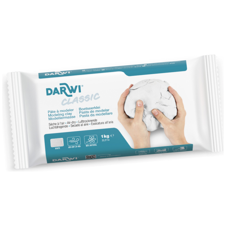 080050 DARWI ГЛИНА БЯЛА 1/2 КГ - Изображение 1