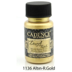 CADENCE ТЕКСТИЛНА БОЯ МЕТАЛИК DORA 50 МЛ. - RICH GOLD 1136