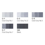 COPIC CIAO КОМПЛЕКТ - 5+1 СИВИ ТОНОВЕ COOL GREY - Изображение 3