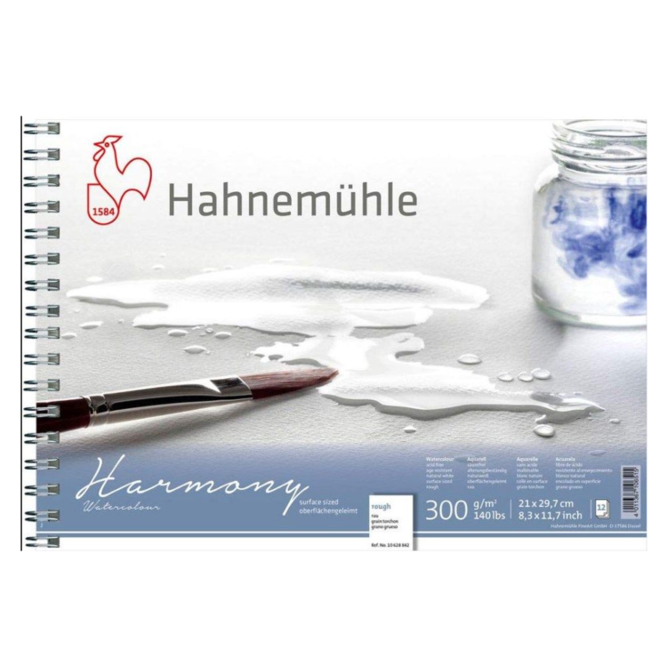 628842 HAHNEMUHLE СКИЦНИК HARMONY 21/29,7 СМ, 300 ГР, 12 Л. - Изображение 1
