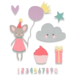 SIZZIX THINLITS ЩАНЦИ ЗА ИЗРЯЗВАНЕ - BIRTHDAY GIRL