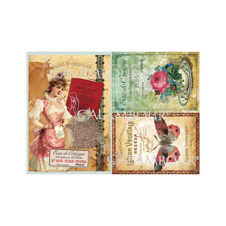 CALAMBOUR ДЕКУПАЖНА ХАРТИЯ 45/30 СМ - DGR 98 - Изображение 1